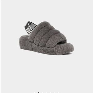 Brand new with box! Charcoal fluff yeah ugg slides
